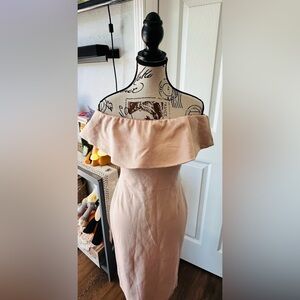 Strapless Dress in Soft Pink